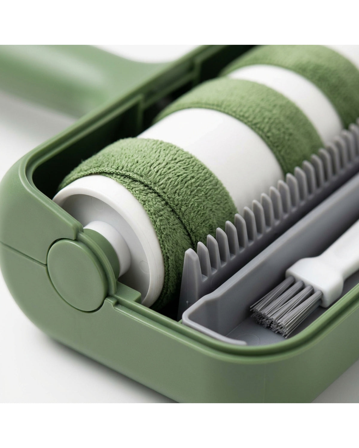 Arciy Reusable Spiral Microfiber Lint Roller with Cassette Moss - Detail view