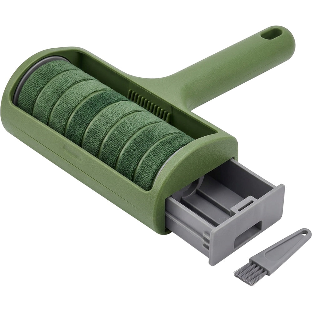 Arciy Reusable Spiral Microfiber Lint Roller with Cassette Moss - Product view