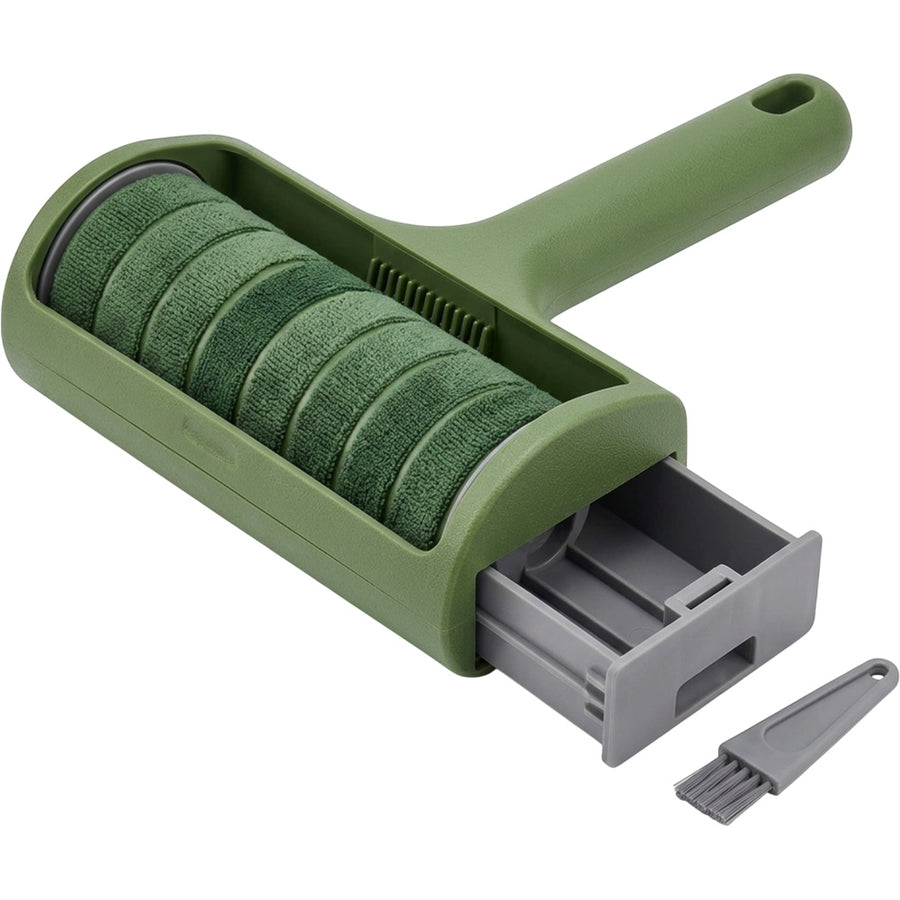 Arciy Reusable Spiral Microfiber Lint Roller with Cassette Moss