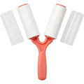 Arciy Twin-Head Adhesive Seam Lint Roller 50 Sheets Coral - Product view