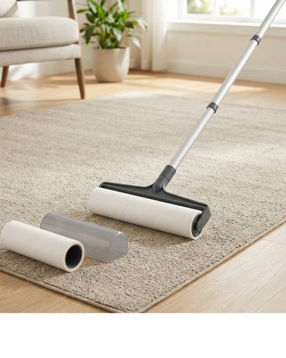 Arciy Extra-Wide Floor Adhesive Lint Roller 28 cm Graphite - Lifestyle view